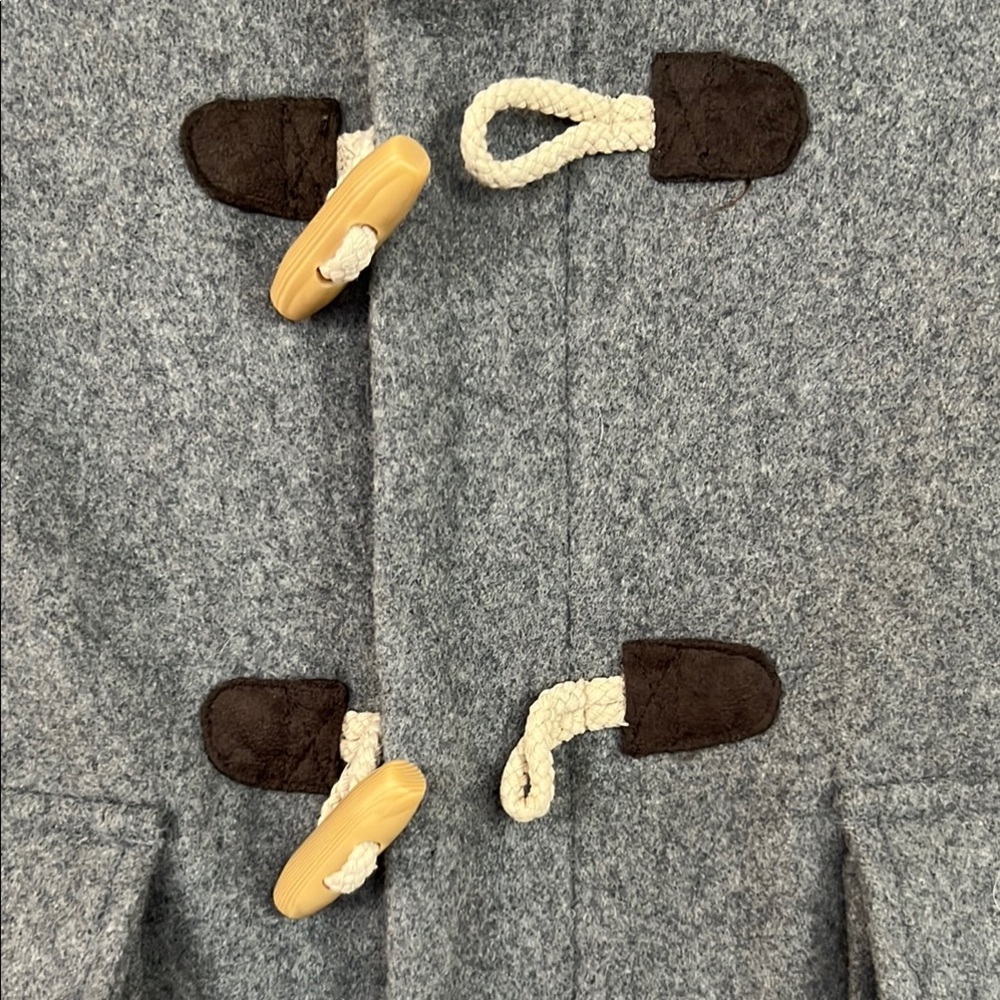 Janie and Jack Gray Peacoat Size 3-4 - Picture 3 of 12